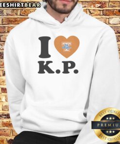 Heart-shaped hoodie featuring I Love Karlyn Pickens 23 for Tennessee Lady Volunteers Softball fans.