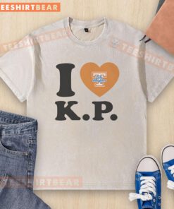 Alt Text: Heart-shaped I Love Karlyn Pickens 23 Tennessee Lady Volunteers Softball washed t-shirt for fans and sports lovers.