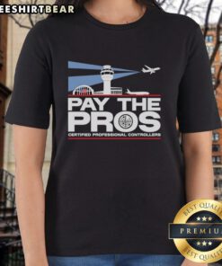 Official Pay The Pros Certified Professional Controllers Ladies Tee in stylish design, perfect for gaming enthusiasts.