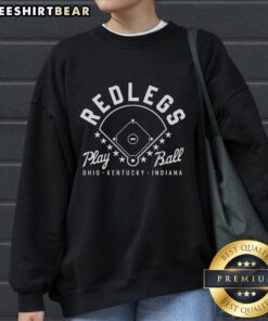 Original Redlegs Oki Baseball sweatshirt featuring Ohio, Kentucky, Indiana design, perfect for baseball fans and casual wear.