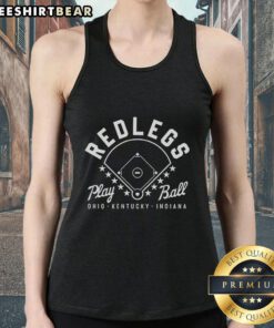 Original Redlegs Oki Baseball Play Ball tank top featuring a vibrant design for fans in Ohio, Kentucky, and Indiana.