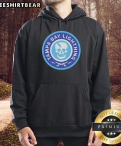 Original Tampa Bay Lightning 2026 skull logo hoodie featuring bold design and team colors.