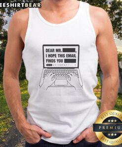 Premium Dear Mr. Redacted tank top featuring a stylish design, perfect for casual wear and unique fashion statements.