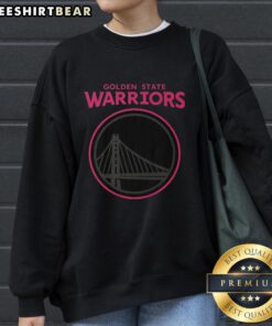 Premium Golden State Warriors highlight reel sweatshirt featuring vibrant team graphics and cozy design for fans.
