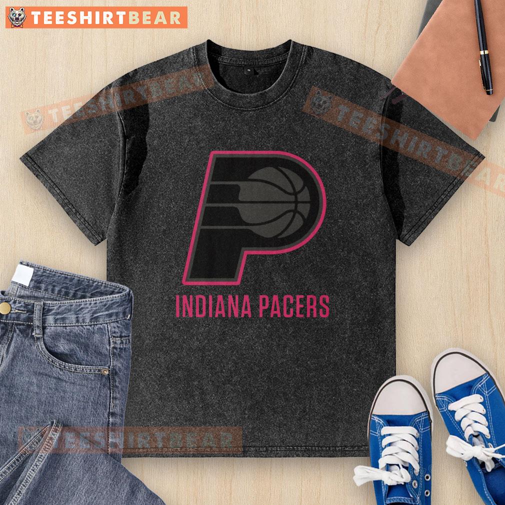 Premium Indiana Pacers highlight reel washed t-shirt featuring vibrant team colors and graphics for fans.