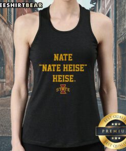 Premium Iowa State Basketball Nate Heise tank top featuring vibrant team colors and logo, perfect for fans.