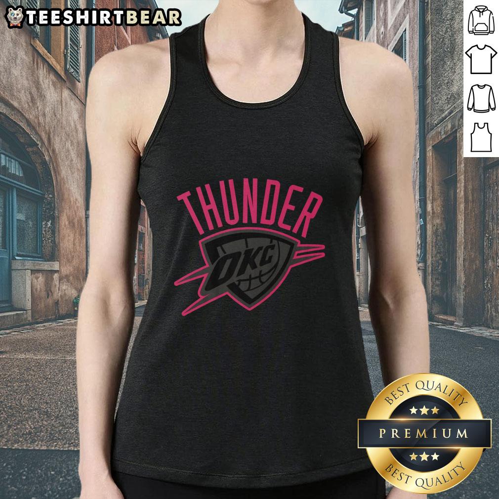 Premium Oklahoma City Thunder highlight reel tank top featuring vibrant team graphics and a stylish design for fans.
