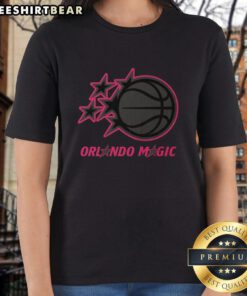 Premium Orlando Magic Highlight Reel Ladies Tee featuring vibrant team graphics and comfortable fit for fans.