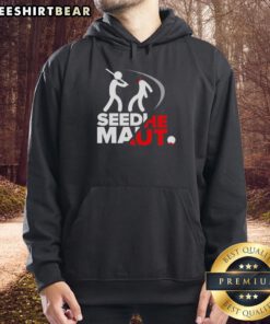 Alt Text: Premium Stick Figure Beheading Seedhe Maut Logo Hoodie showcasing a unique graphic design for fans of the artist.