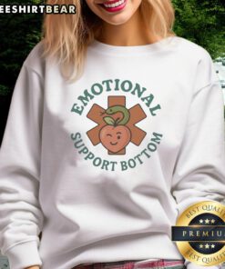 Alt Text: Cozy Pretty Emotional Support Bottom Symbol Sweatshirt featuring a stylish design for comfort and support.