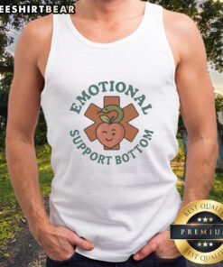Pretty emotional support bottom symbol tank top in vibrant colors, perfect for casual wear and expressing positivity.
