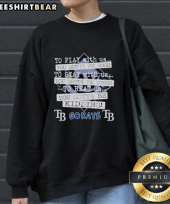 Pretty Go Tampa Bay Rays sweatshirt featuring a stylish design, perfect for fans who love baseball and team spirit.
