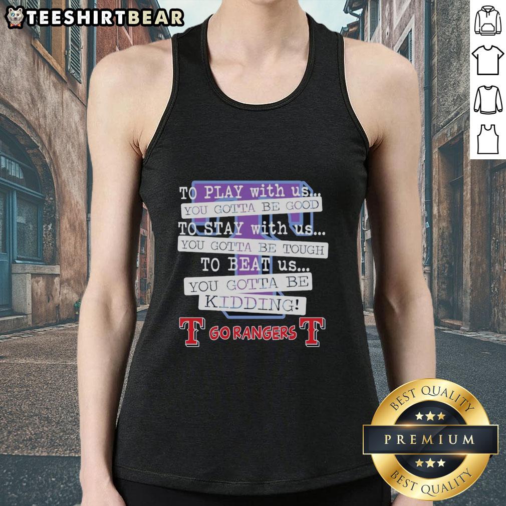 Pretty Go Texas Rangers tank top featuring playful design, perfect for fans showing team spirit and style.