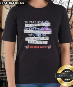 Pretty Go Toronto Blue Jays ladies tee, perfect for fans showcasing team spirit and style on game day.