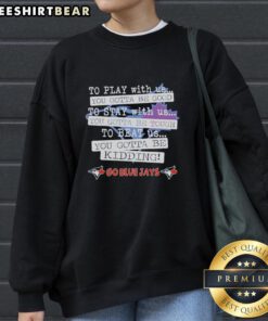Pretty Go Toronto Blue Jays sweatshirt featuring a sporty design, perfect for fans looking to show team spirit.