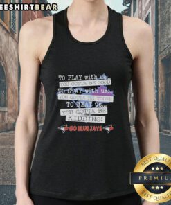 Pretty Go Toronto Blue Jays tank top featuring a playful design, perfect for fans and summer outings.