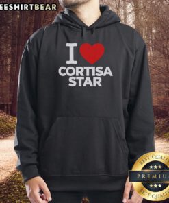 Pretty I Love Cortisa Star Hoodie in vibrant colors, showcasing a stylish design perfect for casual wear.