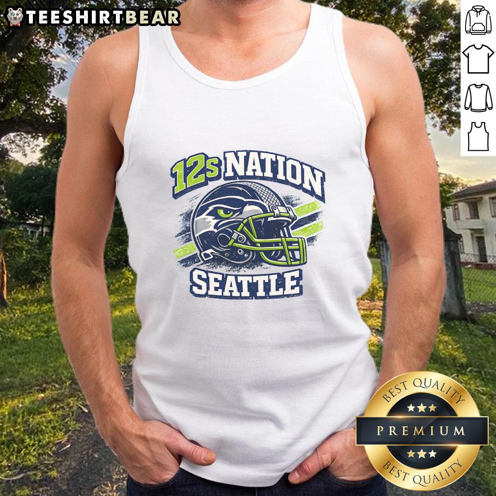 Top 12s Nation Seattle football tank top featuring a bold design perfect for fans on game day.