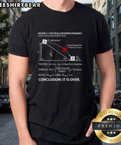 Top Conclusion It Is Over T-Shirt featuring bold text design, perfect for making a statement in casual fashion.