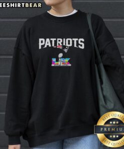 Top New England Patriots 2026 Bowl LX logo sweatshirt featuring bold team colors and stylish design.