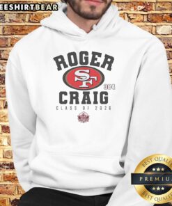 Alt Text: Top Roger Craig San Francisco 49ers Class of 2026 Pro Football Hall of Fame hoodie displayed on a mannequin.