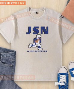 Top Seattle Seahawks Jaxon Smith-Njigba retro baller washed t-shirt featuring vibrant team colors and a stylish design.