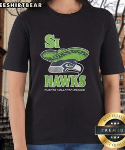 Top Si Hawks Puerto Vallarta Mexico Ladies Tee featuring vibrant design and comfortable fit for stylish summer wear.