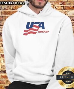 Top Team USA Ice Hockey Flag Logo Hoodie featuring vibrant colors and a stylish design for fans and players alike.