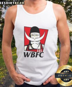 Alt Text: Stylish Top WBFC Whitebeard One Piece Luffy logo tank top featuring vibrant design, perfect for anime fans.