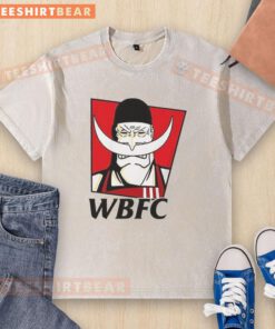 Alt Text: Whitebeard One Piece Luffy logo on a washed t-shirt, showcasing a stylish design for anime fans.