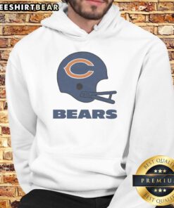 Awesome Chicago Bears football logo featured on a big helmet hoodie for fans, perfect for game day style.