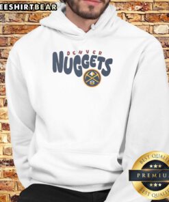 Awesome Denver Nuggets Bubble Hoodie featuring team colors and logo, perfect for fans and warm winter wear.