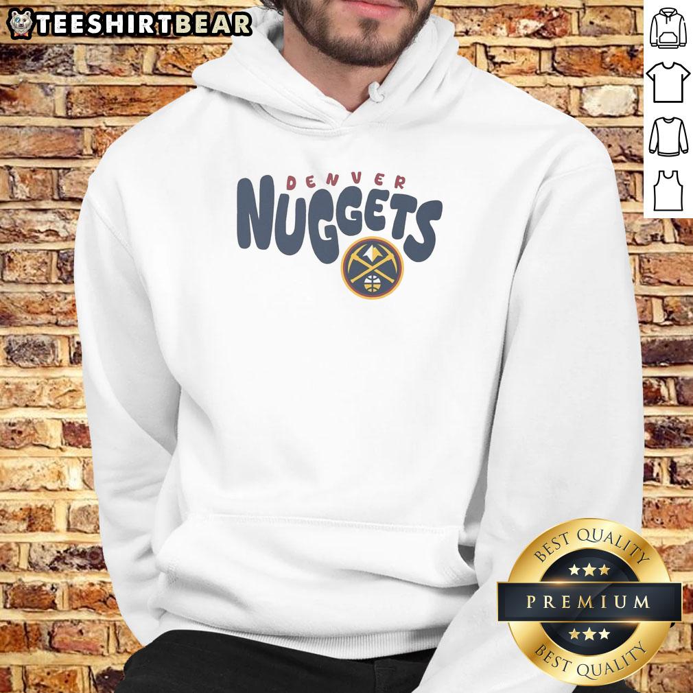 Awesome Denver Nuggets Bubble Hoodie featuring team colors and logo, perfect for fans and warm winter wear.