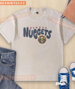 Awesome Denver Nuggets Bubble Washed T-Shirt featuring vibrant team colors and a stylish design for fans.