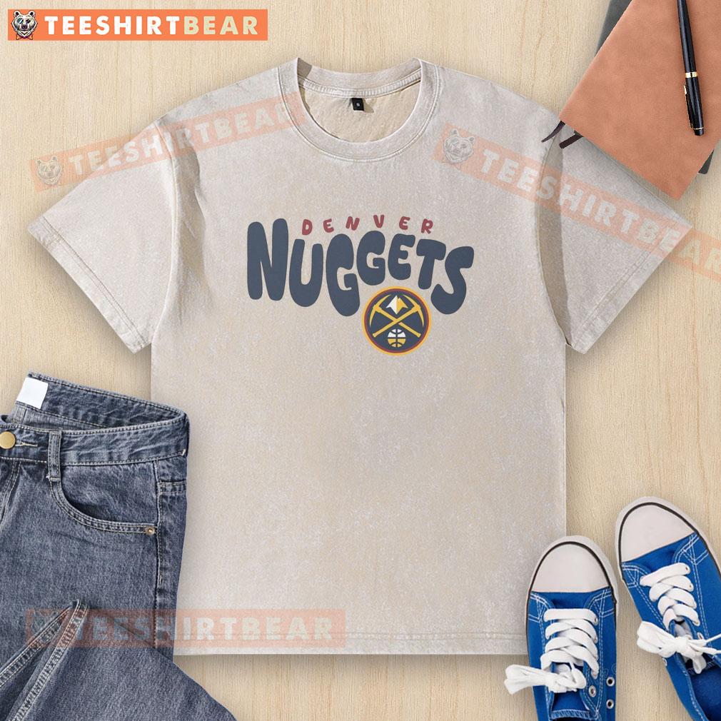 Awesome Denver Nuggets Bubble Washed T-Shirt featuring vibrant team colors and a stylish design for fans.