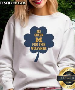 Awesome Michigan Wolverines sweatshirt featuring a unique clover design, perfect for fans who love Michigan sports.