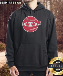 Alt Text: Awesome Pitching Ninja Canada Baseball Hoodie featuring a unique design for baseball enthusiasts.