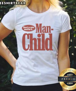 Sabrina Carpenter 'Manchild' ladies tee featuring playful design and vibrant colors, perfect for fans of her music.