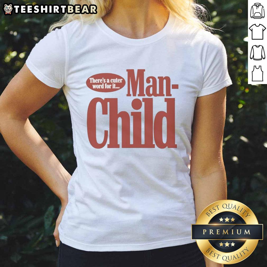 Sabrina Carpenter 'Manchild' ladies tee featuring playful design and vibrant colors, perfect for fans of her music.