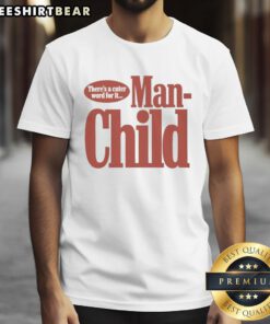 Awesome Sabrina Carpenter Manchild T-Shirt featuring 'There's A Cuter Word For It' design, perfect for fans and fashion lovers.