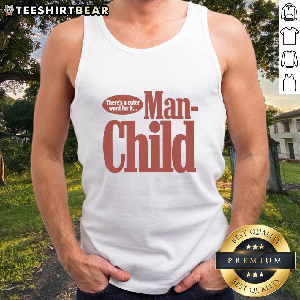 Sabrina Carpenter wearing a stylish Manchild tank top, showcasing her trendy fashion sense and vibrant personality.