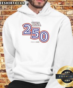 Awesome USA 250 Frenogop Hoodie in vibrant colors, perfect for casual wear and showcasing your American spirit.