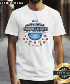 Good 2026 Big Ten Women's Basketball Tournament T-Shirt featuring Indianapolis skyline design, perfect for fans and supporters.