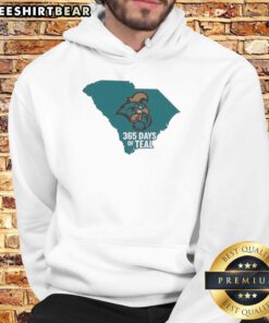 Alt Text: Good Coastal Carolina Chanticleers 365 Days of Teal Hoodie showcasing team spirit and vibrant teal color.