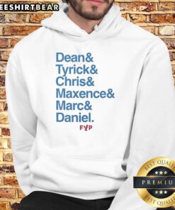 Good Dean in hoodie with Tyrick, Chris, Maxence, and Marc, showcasing stylish streetwear fashion and urban vibes.