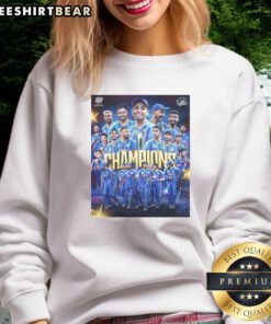 Good Indian Cricket Congratulations ICC Men's T20 World Cup 2026 Ensquare Sweatshirt showcasing team spirit and pride.