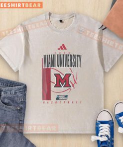 Good Miami Redhawks March Madness washed t-shirt featuring vibrant team colors and relaxed fit for fans.