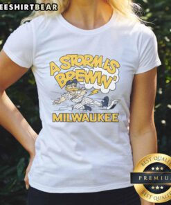 Good Milwaukee Brewers Bernie Brewer Ladies Tee featuring vibrant team colors and comfortable fit for fans.