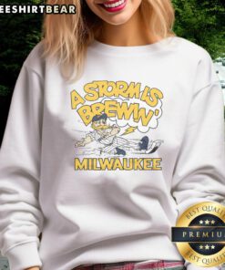 Good Milwaukee Brewers Bernie Brewer Sweatshirt featuring team colors and logo, perfect for fans and casual wear.