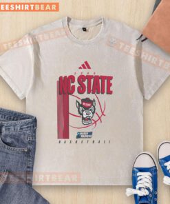 Alt Text: Good N.C. State Wolfpack March Madness washed t-shirt featuring vibrant team colors and logo, perfect for fans.